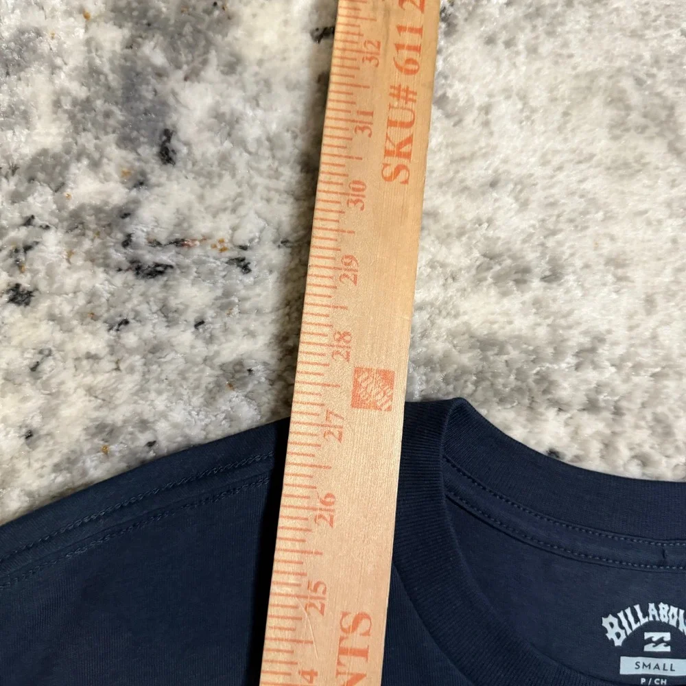 Billabong Mens Premium Tee Navy Blue Small‎ Short Sleeve Graphic T Shirt - Picture 5 of 6